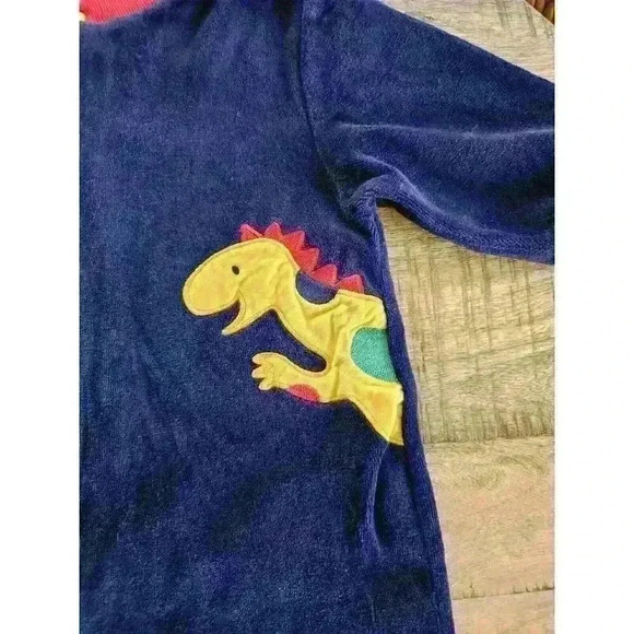 Vintage Baby Beluga New York Veloud Romper Baby Size 18 Months Dinosaurs - Picture 3 of 9